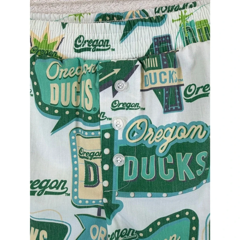 Concepts Sport Oregon Ducks Sleep Shorts Mens Large Green Retro Neon Sign Boxer